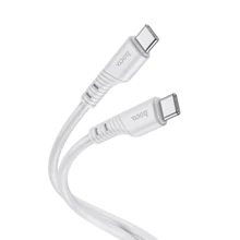 Кабель Hoco USB-C to USB-C X97 Crystal 3A 60W 1m Light Gray: Тип USB-C - USB-C