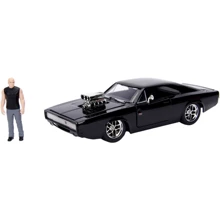Машина металлическая Jada Форсаж Dodge Charger Street 1970 с фигурой Доминика Торетто Черная 1:24 (253205000): Тип Готовая модель