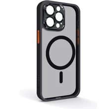 Чехол для iPhone ArmorStandart Unit Case Magsafe SE Black Orange for iPhone 15 Pro Max (ARM75363): Цвет черный