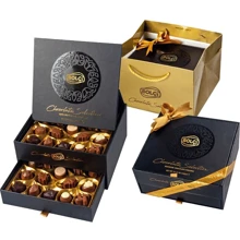 Цукерки асорті шоколадних праліне Bolçi Chocolate Selection 460 г (8697437854935): Вага, г 460