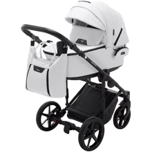 Универсальная коляска 2 в 1 Adamex Blanc Eco SA-1 белая (680705): Тип коляски Универсальная коляска (2-в-1)