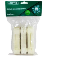 Лакомства Lucky Pet Кость прессованная 10 см 3 шт (551566): Производитель Lucky Pet