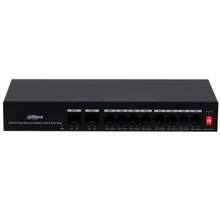 Мережевий комутатор Dahua DH-PFS3010-8ET-65: Порти тільки Fast Ethernet (10/100)