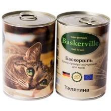 Влажный корм для котов Baskerville телятина 0.4 кг (21549): Тип Влажный корм