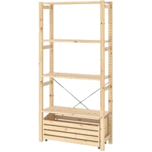 Стелаж з контейнером ІКЕА IVAR 89х30х179 см (594.038.15): undefined undefined