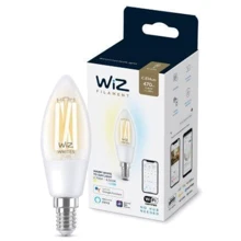 Умная лампочка WiZ, E14, 4.9W, 40W, 470Lm, C35, 2700-6500, філаментна, Wi-Fi: Тип цоколя E14