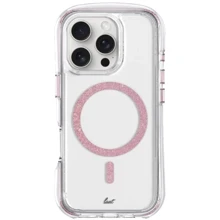 Чохол для iPhone LAUT AERO SPARKLE MagSafe Pink (L_IP24D_AS_P) для iPhone 16 Pro Max: Колір розовый