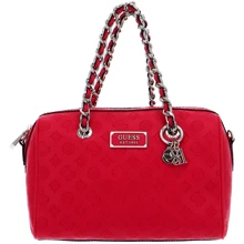 Женская сумка бочонок Guess Logo Love Box Satchel красная (HWSG7662060-HIB): Пол Женский
