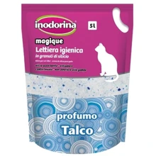 Наповнювач силікагелевий для котячого туалету Inodorina Sanitary Litter з ароматом тальку 5 л (8031398252162): Вид Силикагелевый