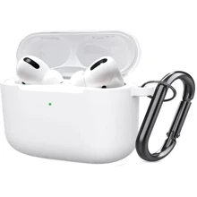 Чехол для наушников TPU Case with Belt White for Apple AirPods Pro: undefined undefined