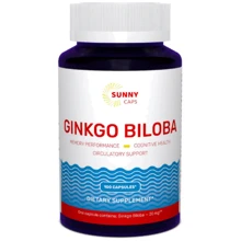 Sunny Caps Ginkgo Biloba 20 mg Гинкго Билоба 100 капсул: Форма выпуска Капсулы