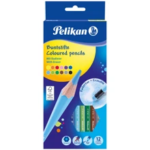 Олівці кольорові Pelikan Erasable 12 шт з ластиком: Тип кольорові