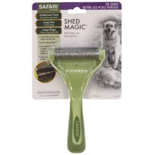 Инструмент Safari Shed Magic для средней и длинной линяющей шерсти собак зеленый 8.9x16.5 см: Тип Колтунорез