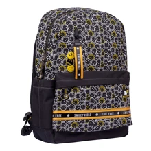 Рюкзак YES S-56 Smiley World Black&Yellow, черный (554561): Возрастная группа от 9 до 12 лет