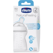 Пляшка пластик Chicco Natural Feeling 250мл (80723.00): Матеріал пластик