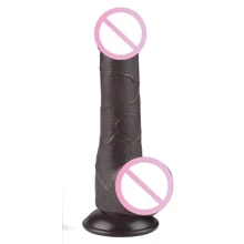 Фаллоимитатор LoveToy Sliding-Skin Dual Layer Dong 7.5" Black: Назначение Вагинальные