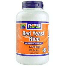NOW Foods RED YEAST RICE EXTRACT 1200 MG 120 TABS Червоний дріжджовий рис екстракт: Форма випуску таблетки