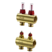 Коллектор распределительный Danfoss FHF-2F (2 выхода) для теплого пола 088U0522: Производитель Danfoss