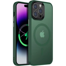 Чохол для iPhone Mobile Case TPU+PC Metal Buttons with MagSafe Colorful Green для iPhone 13 Pro Max: Колір зеленый