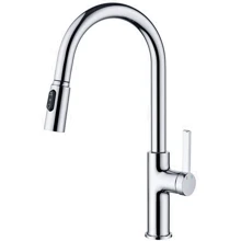 Смеситель для кухни Lefton Copper Kitchen Pull-Down Faucet with 3 Water Outlet Modes-KF2202 Chrome: Назначение Для кухни