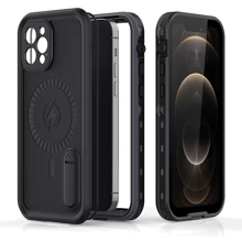 Чехол для iPhone Shellbox DOT Solid Dropproof And Waterproof Case Black for iPhone 12 Pro: Цвет черный