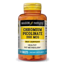 Mason Natural Chromium Picolinate 200 mcg Хром піколінат 100 таблеток: Тип Хром