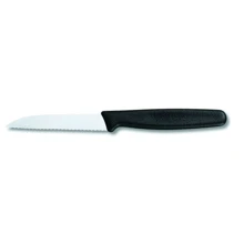 Кухонный нож Victorinox волн. с черной ручкой 8см (5.0433): Длина лезвия, см 8