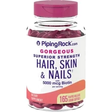 Piping Rock Hair, Skin & Nails infused with Moroccan Argan Oil 165 Softgels Комплекс для волосся, шкіри і нігтів з аргановою олією з Марокко: Тип мультивітаміни