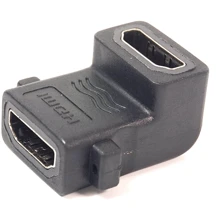 Кабель і перехідник PowerPlant HDMI AF - HDMI AF, панельний кутовий (KD00AS1304): Тип перехідник