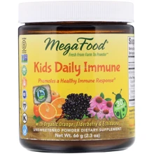 MegaFood Kids Daily Immune Unsweetened 2.3 oz (66 g) Иммунная поддержка для детей: Форма выпуска Порошок