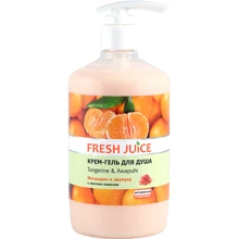 Fresh Juice Hawaiian Paradise Tangerine & Awapuhi Крем-гель для душа Мандарин и Авапухи 750 ml: Назначение Очищение