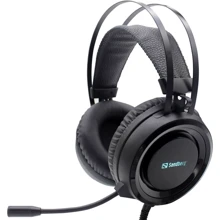 Наушники Sandberg Dominator RGB Black: Тип конструкции полноразмерные