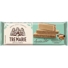 Вафли Tre Marie с начинкой из молочного шоколада и миндаля 140 г (8002190006215): Вес нетто 140 г