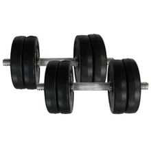 Гантель Newt Rock Pro-R 2 шт по 11.5 кг наборные композитные в пластиковой оболочке (NE-PL-R-011-2): Вес гантели, кг 11.5