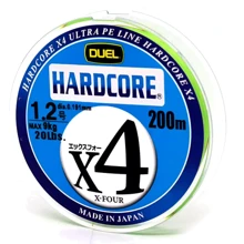 Duel Hardcore X4 200m 0.191mm 9.0kg 5Color #1.2: Тип Шнур
