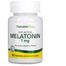 Natures Plus Fast Acting Melatonin Мелатонин Быстродействующий 1 мг 90 таблеток: Форма выпуска Таблетки