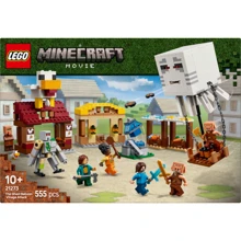 Конструктор LEGO Minecraft Напад на село з повітряною кулею Гаст 555 деталей (21273): Серія MINECRAFT