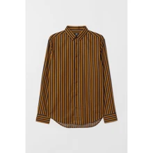 Сорочка H & M 6311098 46 помаранчева з довгим рукавом: Длина рукава Довгий