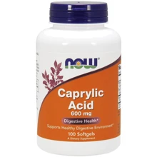 NOW Foods Caprylic Acid 600mg, 100 caps: Тип Каприловая кислота