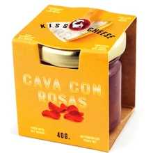 Джем Kiss the Cheese для сиру на основі ігристого вина Cava з пелюстками троянди 40 г (8436587560231): undefined undefined
