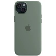 Чехол для iPhone Apple Silicone Case with MagSafe Cypress (MT0X3) for iPhone 15: Цвет зеленый