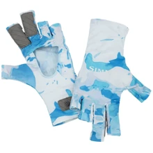 Чоловічі рукавиці Simms SolarFlex SunGlove Cloud Camo Blue сині XXL (12661-940-60): Стать Чоловік