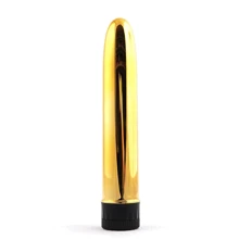 Пластиковый вибратор золотистого цвета Total Gold, 11.5x2.5 см: Для кого Для женщин