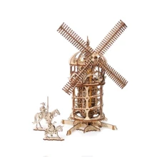 Механічний 3D пазл Ugears Башта-Млин (70055): Вид города, страны и архитектурные сооружения