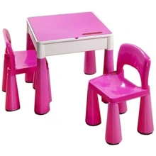 Комплект Tega MAMUT стол+2 стула MT-001 899 light pink/dark pink: Тип набор