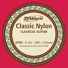 Струна для гитар Струна D`ADDARIO J2703 CLASSIC NYLON NORMAL TENSION - 3RD: Тип Струна