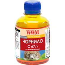 Чернила WWM Canon IPF-107 200г Yellow IPF-107Y (C67/Y): Цвет Yellow