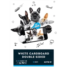 Картон Kite Dogs белый двусторонний А4 10 листов (K22-254): undefined undefined