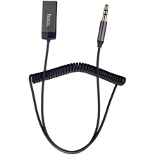 FM-трансмітер Hoco E78 Benefit car AUX BT receiver with cable Metal Gray: Виробник HOCO