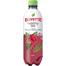 Напиток безалкогольный Buvette Healthy tea Каркаде-клюква-мята сокосодержащий негазированный 0.5 л (4820115402126): Объем, л 0.5